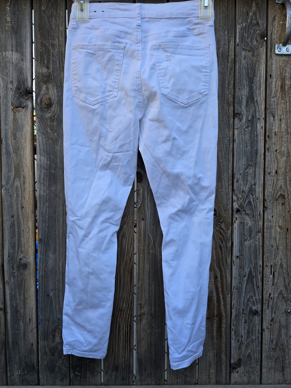 GBG Los Angeles White Distressed High Waist Skinny Jeans Size 27 - Picture 6 of 11